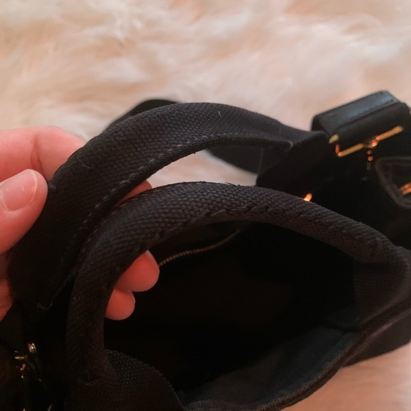 Prada Canapa Black Tote with Strap - Picture 11 of 13